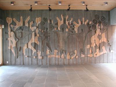 Iver Jåk’s relief The Dance of the Gods (1972),The sami museum (RDM-SVD), Karasj